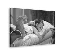 Impression sur toile Audrey Hepburn, Breakfast at Tiffany - Décoration murale pour salon, chambre à coucher - 40 x 60 cm