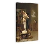 Impression sur toile avec cadre photo de Jean Leon Gerome Pygmalion et Galatea 60 x 90 cm