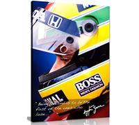 Impression sur toile avec citation Ayrton Senna F1 (91,4 x 61 cm)