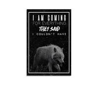 Impression sur toile avec poèmes inspirants et vintage « I Am Coming Affirmation » - Décoration murale pour appartement, chambre à coucher, salon - 20 x 30 cm