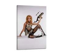 Impression sur toile Barbarella Jane Fonda - Décoration pour chambre à coucher, bureau, chambre - Cadeau - 40 x 60 cm