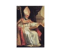 Impression sur toile Bartolomé Esteban Murillo « Saint Isidore de Séville », cathédrale de Séville, 1654, 30 x 45 cm