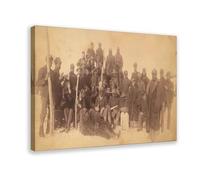 Impression sur toile Buffalo Soldiers of The 25th Infantry - Décoration murale moderne pour chambre à coucher - 40 x 60 cm