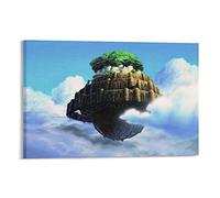 Impression sur toile Château dans le ciel - Décoration murale encadrée - Sans cadre - 30 x 45 cm