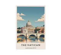 Impression sur toile Cité du Vatican pour décoration de chambre à coucher, bureau, chambre, cadeau 30 x 45 cm