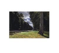Impression sur toile Claude Monet - Le Pavé de Chailly dans la forêt de Fontainebleau - Décoration murale d'intérieur - 40 x 60 cm
