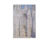 Impression sur toile Claude Monet - Le portail et la visite d'Albane à la lumière du soleil - Décoration murale - 40 x 60 cm