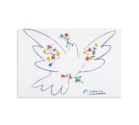 Impression sur toile Colombe de la paix par Pablo Picasso - 30 x 45 cm