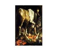 Impression sur toile « Conversion on the Way to Damas » par Caravage - Décoration murale pour chambre à coucher, bureau, chambre, décoration murale - Sans cadre - 40,6 x 61 cm