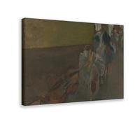Impression sur toile Dancers in The Rehearsal Room with A Double Bass par Edgar Degas pour chambre d'adolescent garçon 30,5 x 45,7 cm