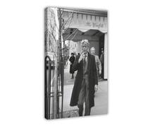 Impression sur toile David Bowie, David Bowie marchant le long de Madison Avenue, New York (1983), noir et blanc, impression sur toile, impression sur toile pour décoration de chambre à coucher