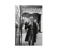 Impression sur toile David Bowie, David Bowie marchant le long de Madison Avenue, New York (1983), noir et blanc, impression sur toile, impression sur toile pour décoration de chambre à coucher