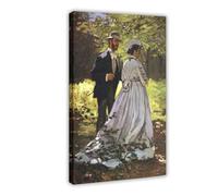 Impression sur toile de Claude Monet - Décoration murale pour chambre à coucher, bureau - Cadre cadeau - 30,5 x 45,7 cm