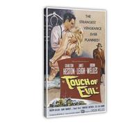 Impression sur toile de film vintage emblématique Touch of Evil pour décoration de chambre à coucher, bureau, chambre, cadeau 30 x 45 cm