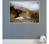 Impression sur toile de Jean-Léon Gérôme « Prophète rebelle », peinture à l'huile, œuvre d'art de renommée mondiale, art mural moderne, décoration d'intérieur (70 x 110 cm)