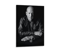 Impression sur toile de l'acteur de film Bruce Willis - Impression sur toile - Décoration d'intérieur - 50 x 75 cm