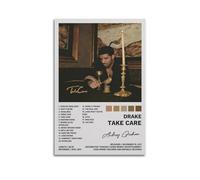 Impression sur toile de l'album de musique « Take Care » de Aubrey Drake Graham - Style 28 - Sans cadre - 20 x 30 cm