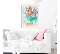 Impression sur toile de Marc Chagall « Le Grand Bouquet, 1963 », peinture à l'huile, œuvre d'art, tableau décoratif, décoration murale (30 x 50 cm)