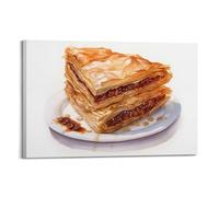 Impression sur toile de pâtissier remplie de confiture croustillante - Affiches murales et décoration murale moderne pour chambre à coucher familiale - 60 x 90 cm