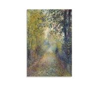 Impression sur toile de paysage Pierre Auguste Renoir - Dans les bois - Œuvre d'art moderne pour salon, salle de bain, chambre à coucher - 40 x 60 cm