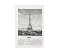 Impression sur toile de paysage rétro de la Tour Eiffel de France, République Française, Paris, paysage rétro - 40 x 60 cm