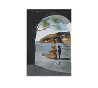 Impression sur toile de peinture de Salvador Dali (bouche mystérieuse apparaissant dans le dos de ma infirmière) - Décoration murale pour chambre à coucher, salon - 40 x 60 cm