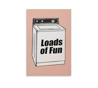 Impression sur toile de peintures à thème buanderie, buanderie, buanderie, chambre à coucher, salle de bain, bureau - 30 x 45 cm