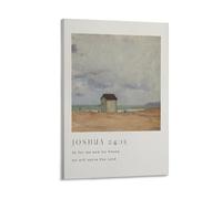 Impression sur toile de peintures à thème Christian Joshua 24 15 As For Me And My - 30 x 45 cm