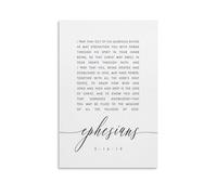 Impression sur toile de peintures à thème Ephesians 3 Being Rooted Bible - 30 x 45 cm