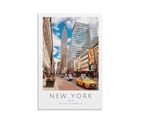 Impression sur toile de peintures à thème horizon de New York, voyage - 30 x 45 cm