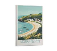 Impression sur toile de peintures à thème Morfa Nefyn au Pays de Galles - 30 x 45 cm