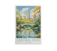 Impression sur toile de peintures à thème New York Central Park - 30 x 45 cm