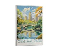 Impression sur toile de peintures à thème New York Central Park - 40 x 60 cm