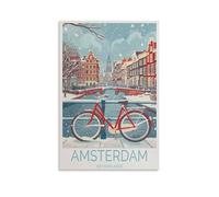 Impression sur toile de peintures à thème Pays-Bas, Amsterdam - 40 x 60 cm