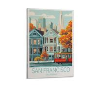 Impression sur toile de peintures à thème San Francisco Travel California - 30 x 45 cm
