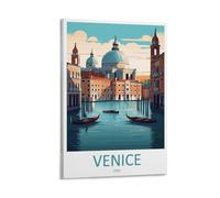 Impression sur toile de peintures à thème Venise, Italie, amoureux de la Saint-Marc, décoration d'intérieur : salon, chambre à coucher, salle de bain, bureau - 30 x 45 cm