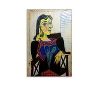 Impression sur toile de peintures de Pablo Picasso Portrait de Dora Maar - Décoration murale d'intérieur moderne - Sans cadre - 40 x 60 cm