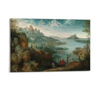 Impression sur toile de Peter Bruegel The Elder (paysages et vols vers l'Égypte) Décoration murale pour chambre à coucher, salon 60 x 90 cm