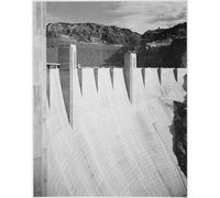 Impression sur toile de qualité supérieure - Adams - Boulder Dam Close Up - 127 x 101,6 cm | Prêt à encadrer | Idéal pour la décoration de la maison ou du bureau | Excellente idée