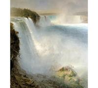 Impression sur toile de qualité supérieure - Église - Niagra Falls from the American Side - 76,2 x 101,6 cm | Prêt à encadrer | Idéal pour la décoration de la maison ou du bureau | Excellente idée
