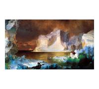 Impression sur toile de qualité supérieure - Iceberg par Frederick Edwin Church - 127 x 101,6 cm | Prêt à encadrer | Idéal pour la décoration de la maison ou du bureau | Excellente idée