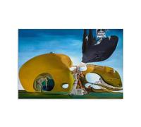 Impression sur toile de Salvador Dali (La naissance des désirs liquides par Salvador Dali Great Works) - Impression sur toile - Décoration murale - Idée cadeau - 40,6 x 61 cm