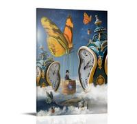 Impression sur toile de Salvador Dali peintre (chiffres horloge abstraite) - Décoration d'intérieur moderne - Idée cadeau - 30 x 45 cm