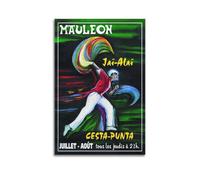Impression sur toile de style peinture à l'huile de sport Jai Alai - Décoration murale moderne pour chambre à coucher - 60 x 90 cm