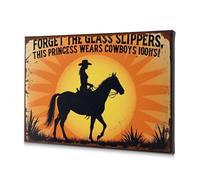 Impression sur toile décorative pour chambre à coucher avec inscription « Riding High », « Chasing Dreams Under The Open Sky » - Décoration religieuse de Pâques - Décoration d'intérieur rustique (30 x