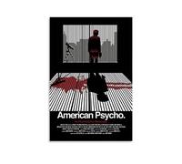 Impression sur toile du film American Psycho Horror - Décoration murale moderne pour chambre à coucher - 20 x 30 cm