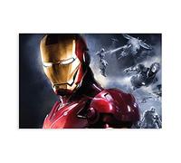 Impression sur toile du film Iron Man Tony Stark Jr. Robert Downey 45 - Décoration murale pour salon, chambre à coucher - Sans cadre : 30 x 45 cm