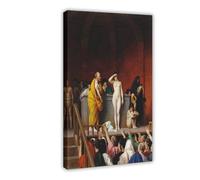 Impression sur toile du marché aux esclaves dans la Rome antique par Jean-Léon Gérôme - Décoration murale moderne pour chambre à coucher familiale - 61 x 91,4 cm
