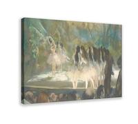 Impression sur toile Edgar Degas Ballet à l'Opéra de Paris 1877 - Décoration murale moderne pour chambre à coucher - 30 x 45 cm