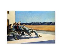 Impression sur Toile-Edward Hopper-"Les gens au soleil"-Peintures à l'huile sur toile-Célèbres Reproductions d'art abstrait Affiches-Tableau Décoration Moderne 90x135(35x53in)Sans cadre